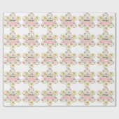 Pastell-Lehrer-Mathematik-Formen-Muster  Geschenkpapier (Flach)