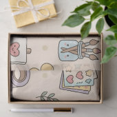 Pastell-Lehrer-Schulbedarf-Muster Seidenpapier (Geschenk)