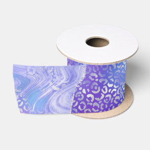 Pastell-Leoparden-Achat   Glamouröser abstrakter S Satinband