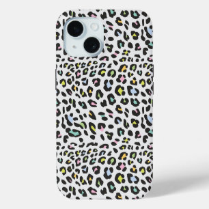 Pastell-Leoparden-Punkt-Muster iPhone 15 Hülle