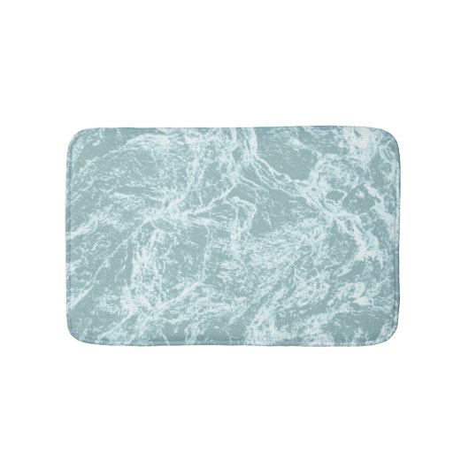 Pastell Light Türkquoise Abstrakt Badematte (Vorderseite)