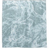 Pastell Light Türkquoise Abstrakt Duschvorhang (Vorderseite)