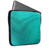 Pastell Light Türkquoise Abstrakt Laptopschutzhülle (Vorne Rechts)