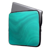 Pastell Light Türkquoise Abstrakt Laptopschutzhülle (Vorderseite Links)