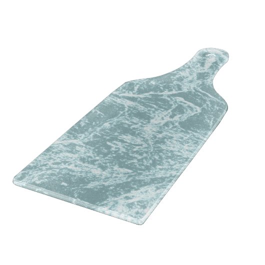 Pastell Light Türkquoise Abstrakt Schneidebrett (Ecke)