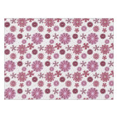 Pastell Lila Abstrakte Blume Tischdecke (Vorderseite (Horizontal))