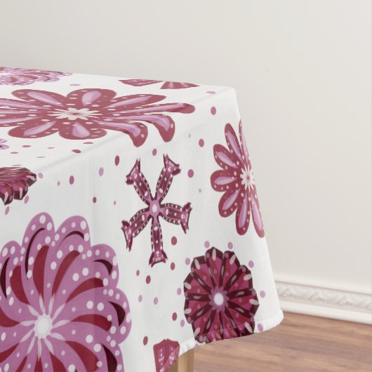 Pastell Lila Abstrakte Blume Tischdecke (Beispiel)