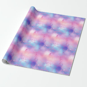 Pastell-Lila, Blau und Rosa Abstract Geschenkpapier