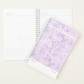Pastell-Lila-Blumenmuster Kleiner Planer (Anzeige)