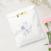 Pastell Lila Floral Aquarelltasche Geschenktütchen (Versiegelt)