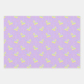 Pastell Lila Geburtstagsmuster Set Geschenkpapier Set (Vorderseite 2)