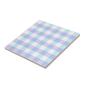 Pastell-Lila-Gingham Fliese (Seite)
