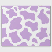 Pastell lila Kuhprägung Kawaii Geschenkpapier (Flach)