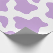 Pastell lila Kuhprägung Kawaii Geschenkpapier (Ecke)