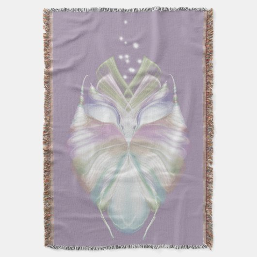 Pastell Lila Oracle Owl Decke (Vorderseite Vertikal)