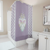 Pastell Lila Oracle Owl Duschvorhang (Beispiel)