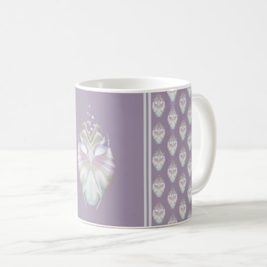 Pastell Lila Oracle Owl Kaffeetasse (VorderseiteRechts)