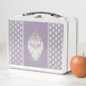 Pastell Lila Oracle Owl Metall Brotdose (Beispiel)