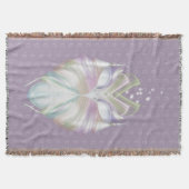 Pastell Lila Oracle Owl Monogram Decke (Vorderseite)