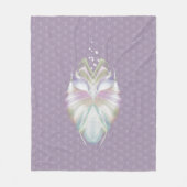 Pastell Lila Oracle Owl Monogram Fleecedecke (Vorderseite)