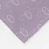 Pastell Lila Oracle Owl Monogram Fleecedecke (Ecke)