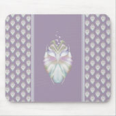 Pastell Lila Oracle Owl Mousepad (Vorne)