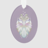 Pastell Lila Oracle Owl Ornament (Vorderseite)
