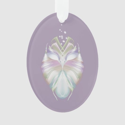 Pastell Lila Oracle Owl Ornament (Vorderseite)