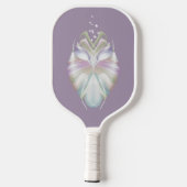 Pastell Lila Oracle Owl Pickleball Schläger (Rückseite)
