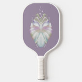 Pastell Lila Oracle Owl Pickleball Schläger (Vorderseite)