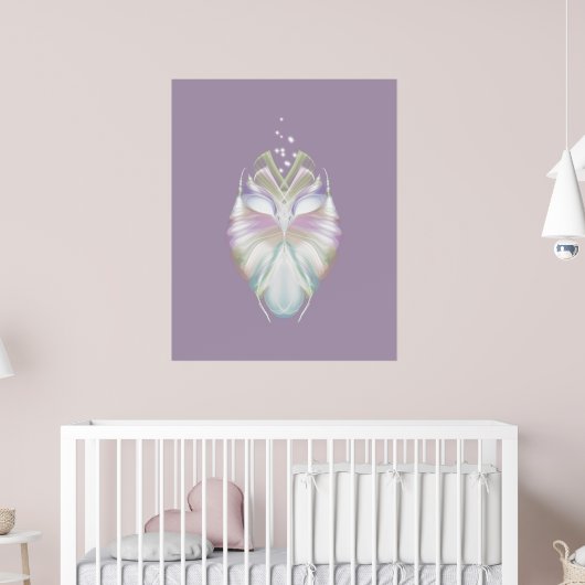 Pastell Lila Oracle Owl Poster (Kinderzimmer 2)