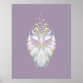 Pastell Lila Oracle Owl Poster (Vorne)