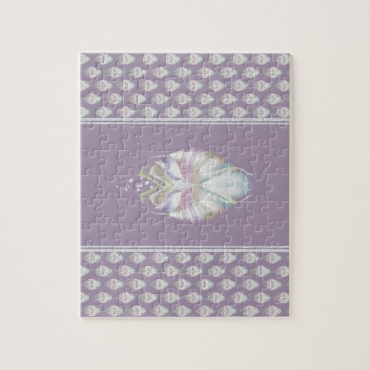 Pastell Lila Oracle Owl Puzzle (Vertikal)