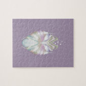 Pastell Lila Oracle Owl Puzzle (Horizontal)