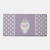 Pastell Lila Oracle Owl Schreibtischunterlage (Vorderseite)