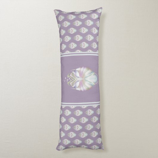 Pastell Lila Oracle Owl Seitenschläferkissen (Rückseite (Vertikal))