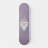 Pastell Lila Oracle Owl Skateboard (Vorne)