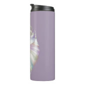 Pastell Lila Oracle Owl Thermosbecher (Nach rechts gedreht)