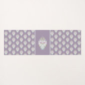 Pastell Lila Oracle Owl Yogamatte (Rückseite (Horizontal))