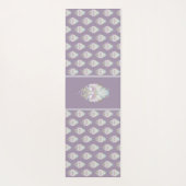 Pastell Lila Oracle Owl Yogamatte (Rückseite)