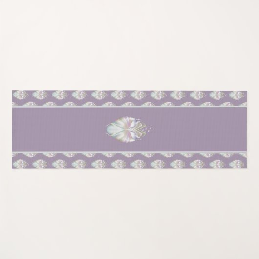 Pastell Lila Oracle Owl Yogamatte (Vorderseite (Horizontal))