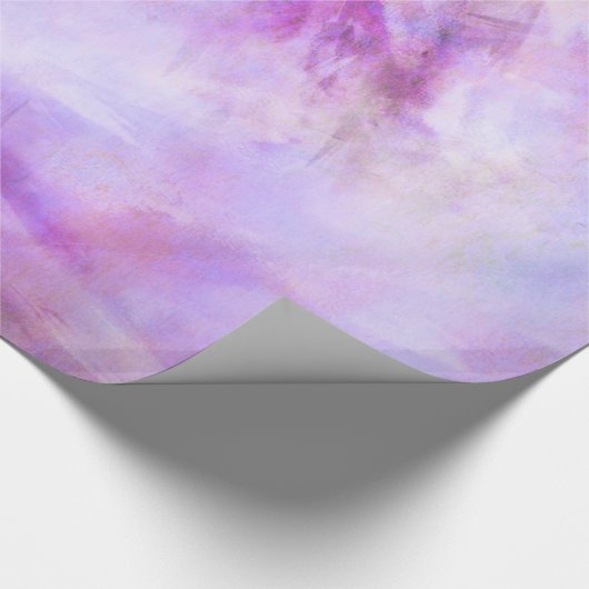 Pastell Lila Pink Aquarell Hintergrund Geschenkpapier (Ecke)