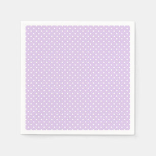 Pastell-Lila-Punkte-Baby-Party Serviette
