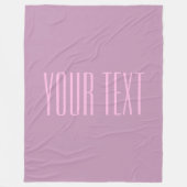 Pastell Lila und leicht rosa | Moderner bearbeitba Fleecedecke (Vorderseite)