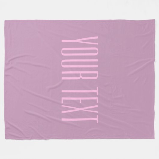 Pastell Lila und leicht rosa | Moderner bearbeitba Fleecedecke (Vorderseite (Horizontal))