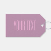 Pastell Lila und leicht rosa | Moderner bearbeitba Geschenkanhänger (Vorderseite (Horizontal))