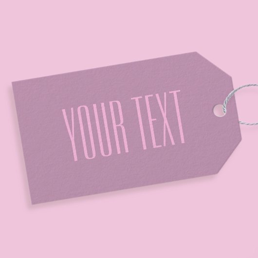 Pastell Lila und leicht rosa | Moderner bearbeitba Geschenkanhänger