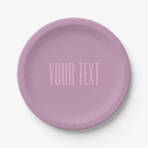 Pastell Lila und leicht rosa   Moderner bearbeitba Pappteller