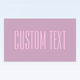 Pastell Lila und leicht rosa | Moderner bearbeitba Rechteckiger Aufkleber