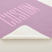 Pastell Lila und leicht rosa | Moderner bearbeitba Sherpadecke (3/4)